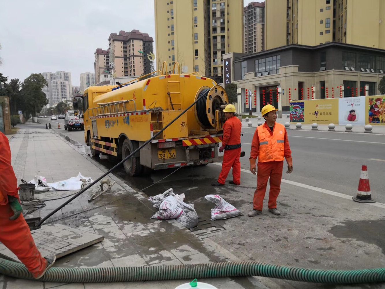 惠阳排污管道清淤-管道清洗